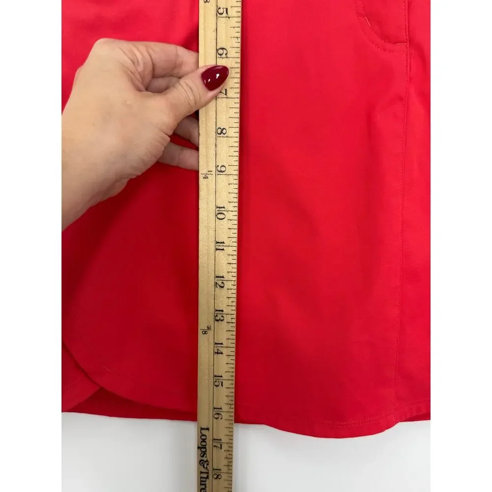 adidas Coral Golf Skort 8 Built-In Shorts Performance Stretch Athletic Skirt